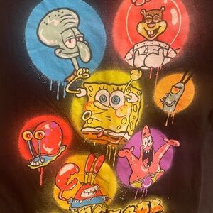 SpongeBob SquarePants Men's Nickelodeon Characters Shirt M
